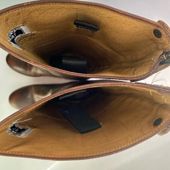 Frye Brown Leather Riding Boots - Picture 7 of 8